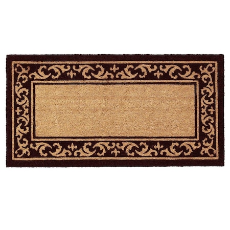 Configuracion 30 x 48 in. Kendall Rectangular Doormat Natural & Black CO3360044